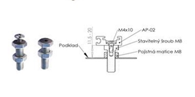 Tigre Boutenset voor AP-02 profiel 400x200