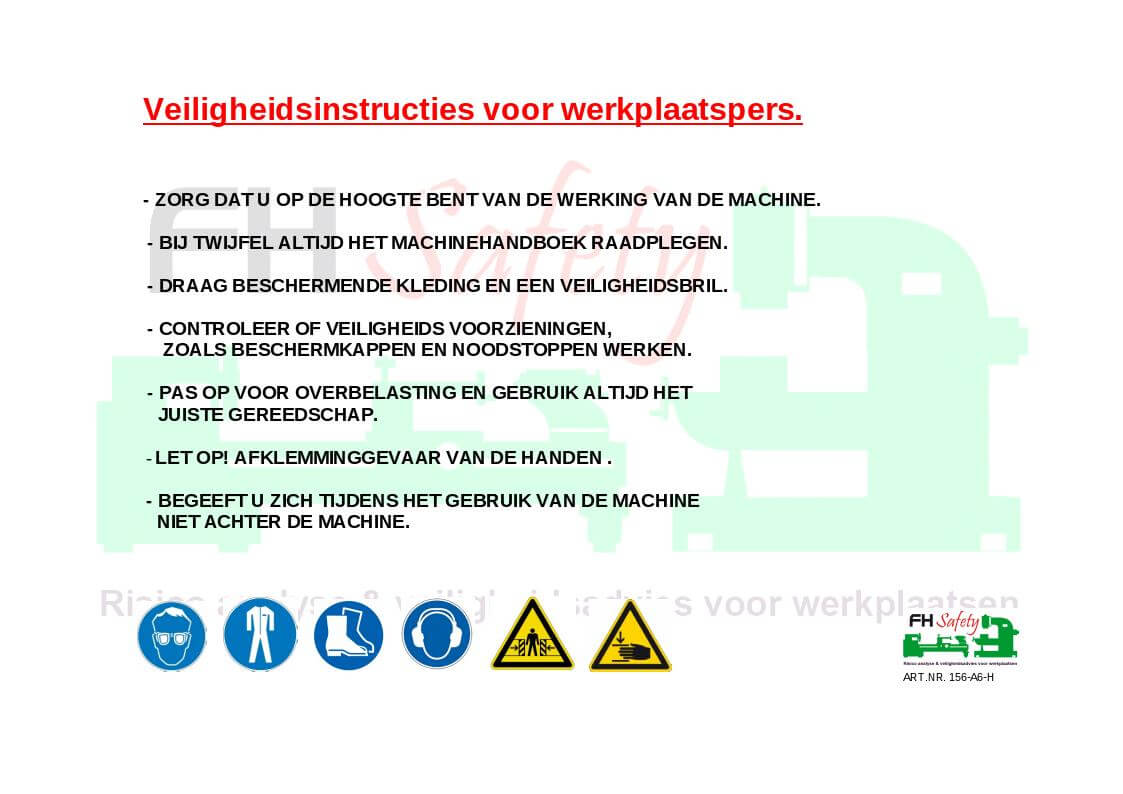 137-A6-H_Werkplaatspers_handbediend_